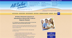 Desktop Screenshot of allsmilesorthodontics.com